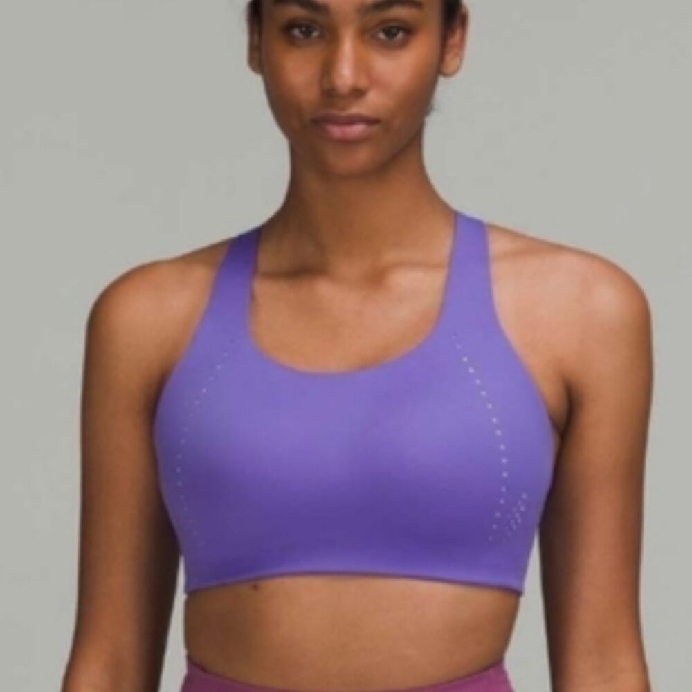 Lululemon AirSupport High Support Sports Bra, Indigo Lavender, 36C